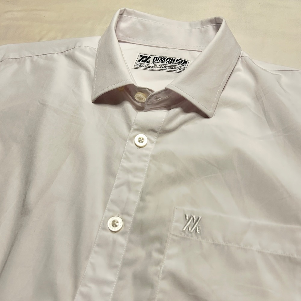 Dixxon Flannel Company Shirt XL White D-Lux Performance Bamboo Series Minimalist - Picture 2 of 9